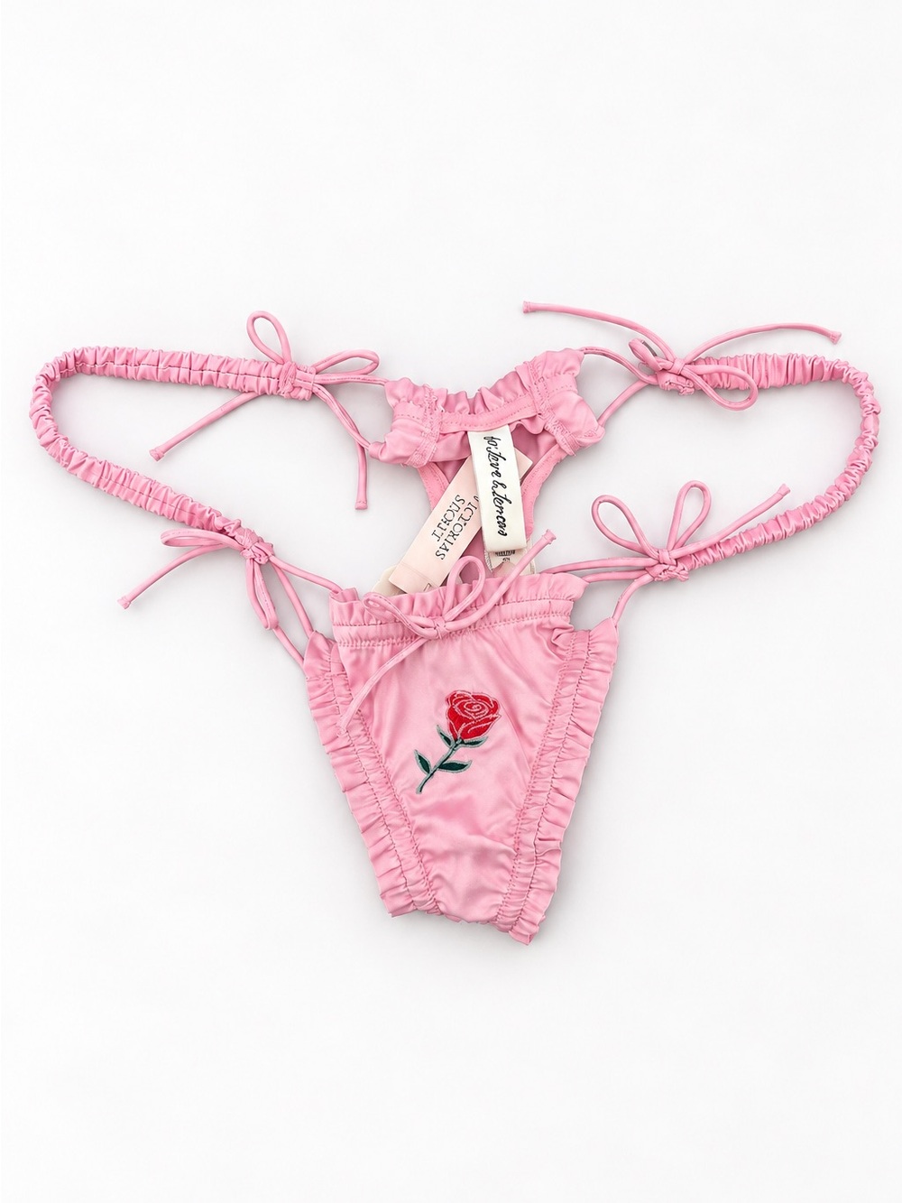 For Love And Lemons Rose Thong
